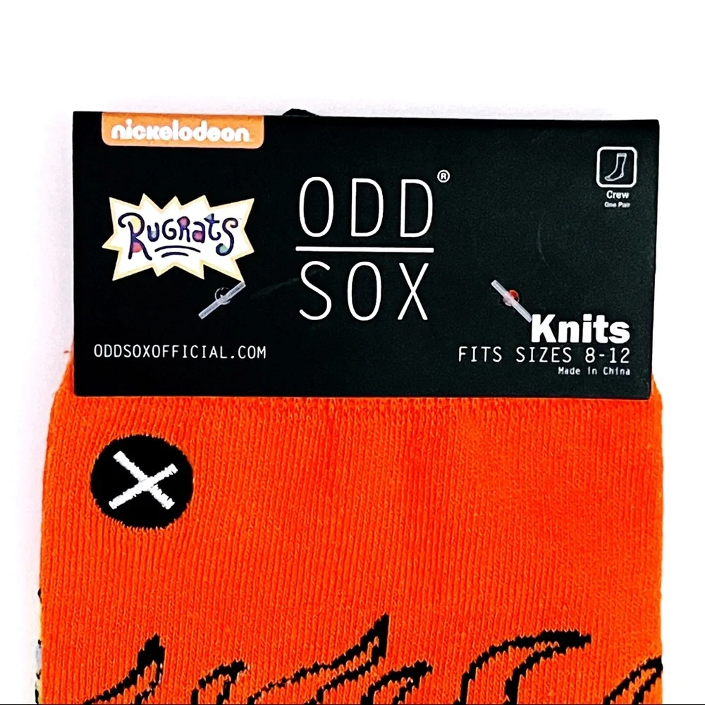 Odd Sox Rugrats Crew Socks Mens Womens Tommy Chuckie Reptar Nickelodeon 90s Gift